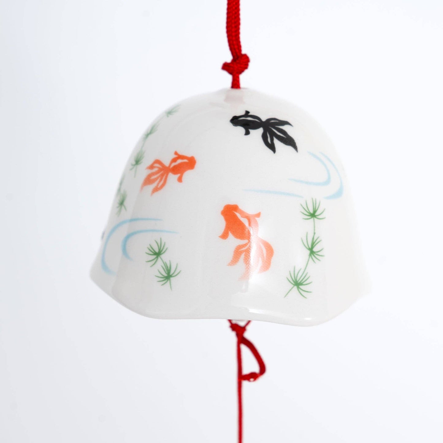 Yakushi Kiln Seto Wind Chime- Black Goldfish