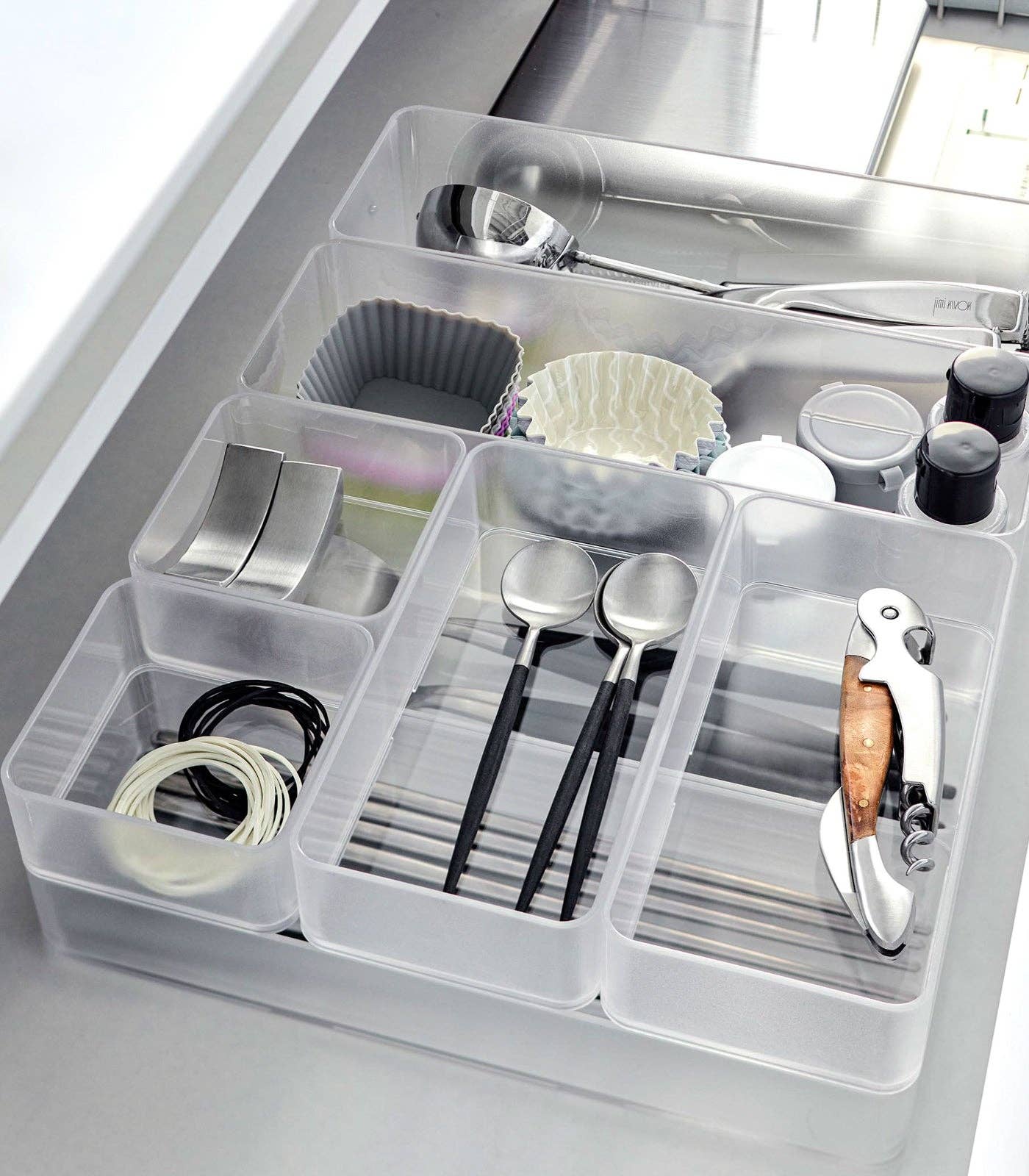 Stackable Clear Organizers [Set of 2] - Small