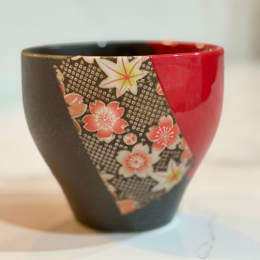 Mocha Cherry Blossom Teacup