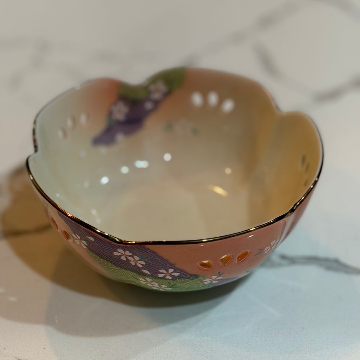 Multi-Pastel Lace Bowl- *Kintsugi Project* Discount