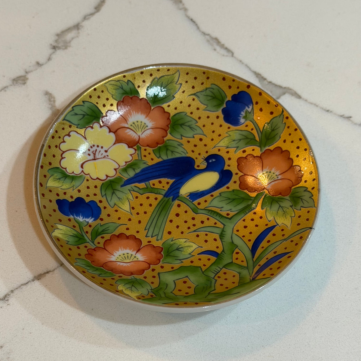 Gilded Nightingale Plate
