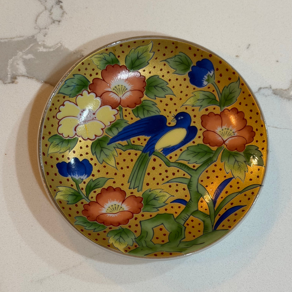 Gilded Nightingale Plate
