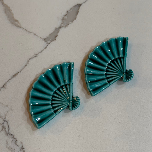 Turquoise Fan Chopstick Holders