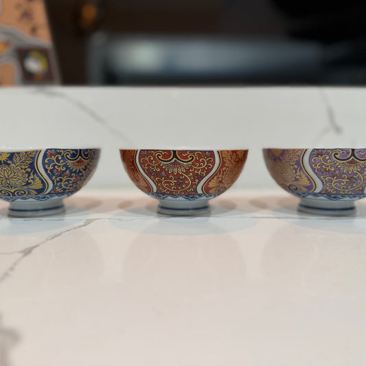 Royal Ornate Rice Bowl- 3 colors