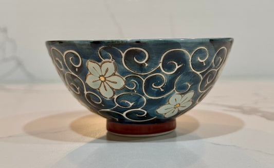 Shimmering Sky Gold Flower Bowl