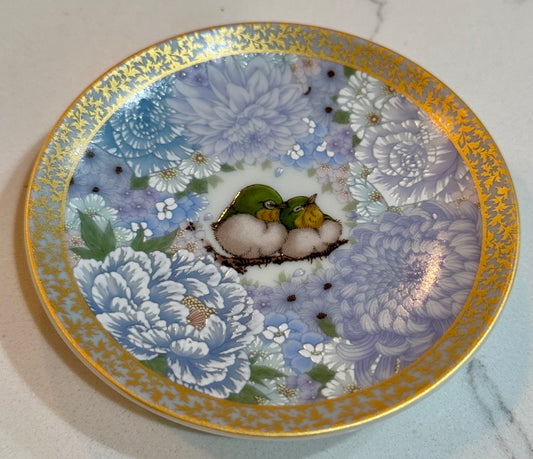 Kutani Lovebirds Plate