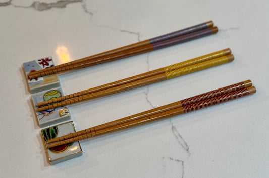 Summer Inlay Chopstick Rests (Set of 3)