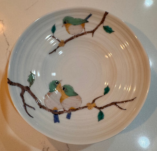 Seikagama Kutani Ware Handmade Yamagara Japanese Bowl