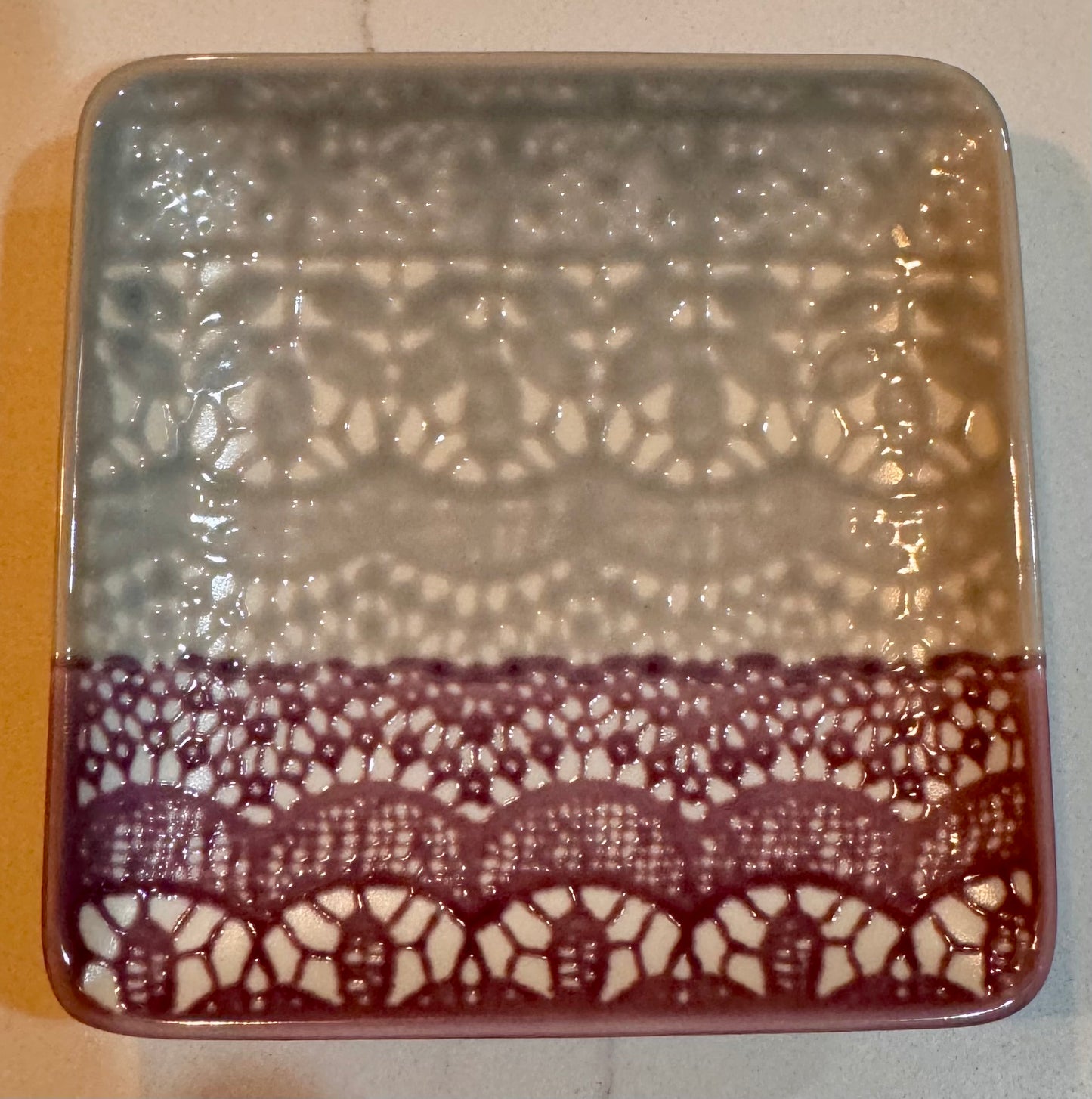 Pressed Lace Plate