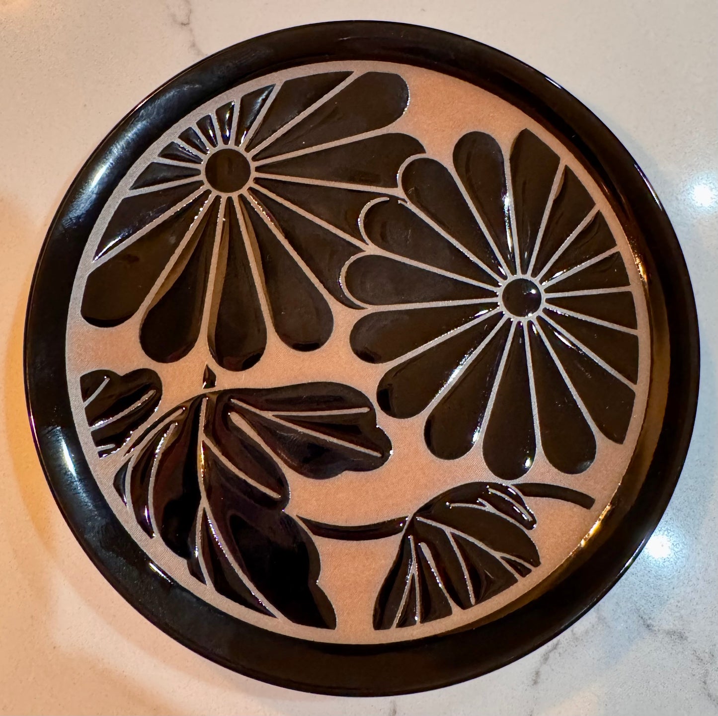 Roots Blue Daisy Plate