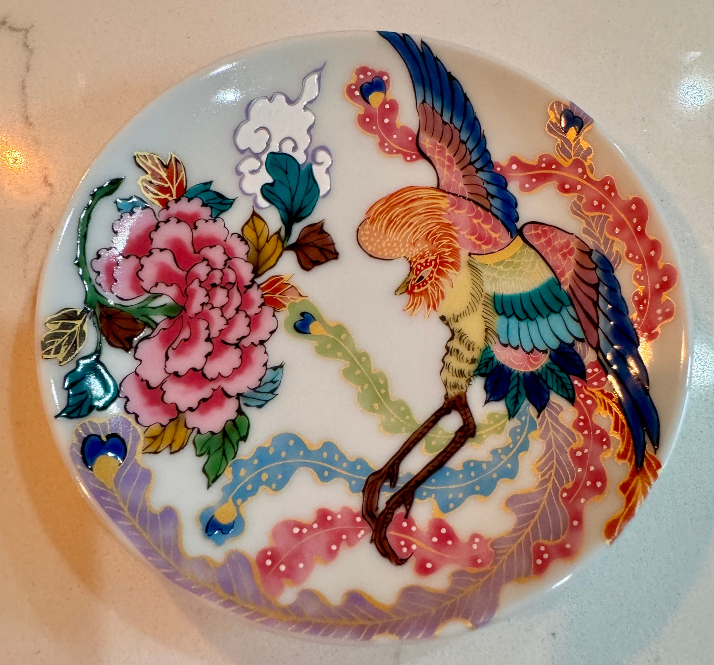 Kutani Floral Spring Plate