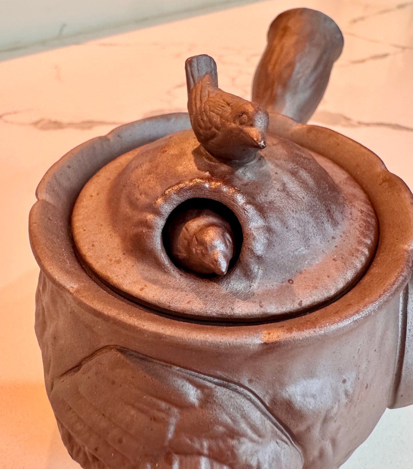 Peekaboo Birdie Teapot