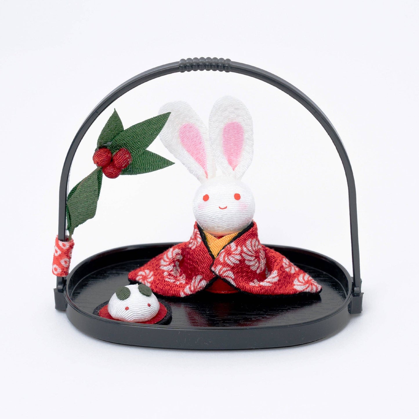 Kimono Bunny Basket Figurine