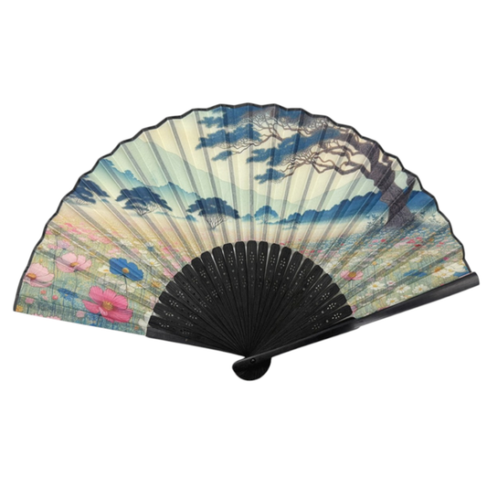 Cosmos Paper Folding Fan